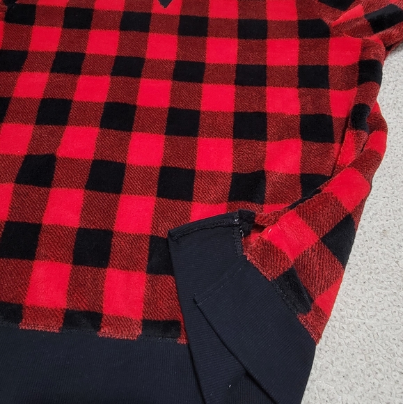 Wondershop Fleece Buffalo Check Short Top‎ Sleepwea - Picture 5 of 11